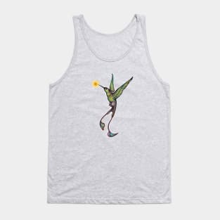 Green Hummingbird Tank Top